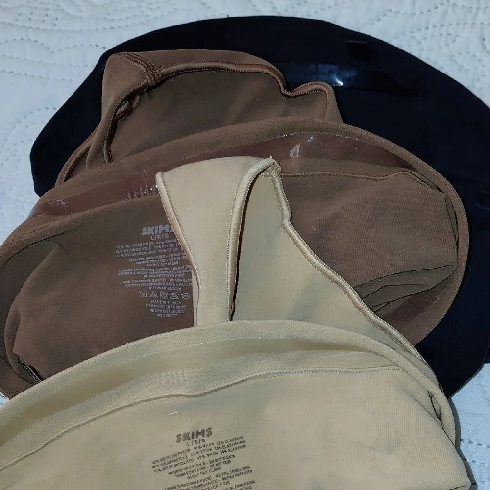 NEW Set of Three Thongs - Black, Tan, Brown